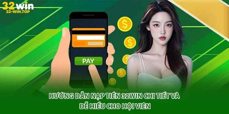 Hướng dẫn nạp tiền 32WIN từng bước cụ thể
