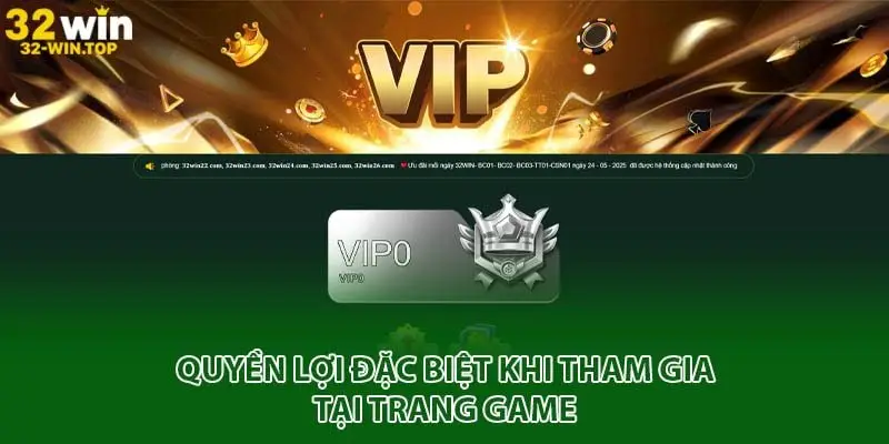Quyền lợi đặc biệt khi tham gia tại trang game